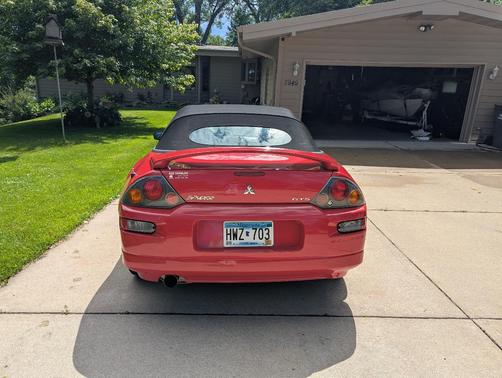 Red 2003 Mitsubishi Eclipse Spyder GTS