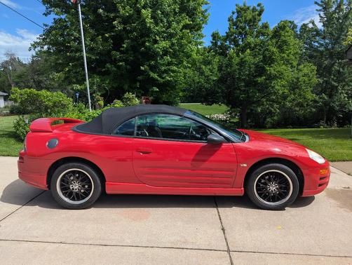 Red 2003 Mitsubishi Eclipse Spyder GTS