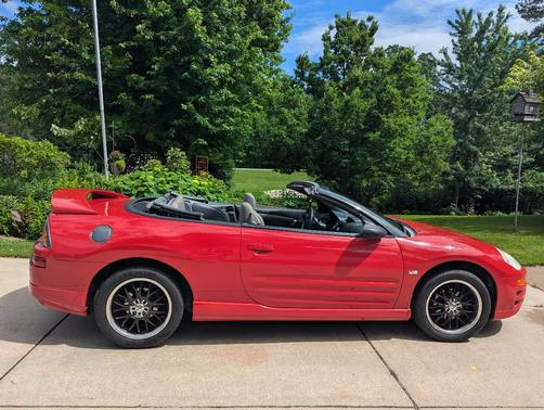 Red 2003 Mitsubishi Eclipse Spyder GTS
