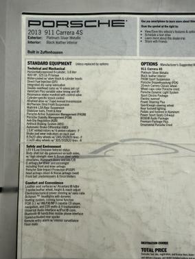 2013 Porsche 911 Carrera 4S