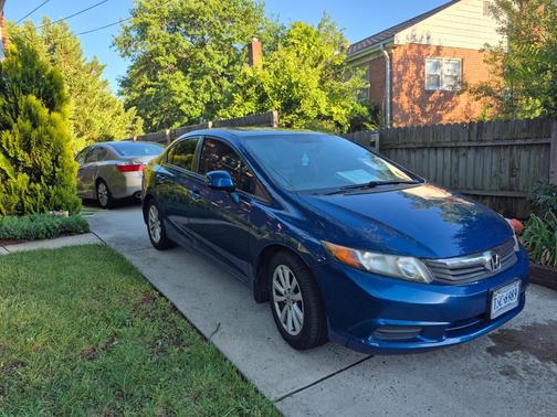 Blue 2012 Honda Civic EX-L