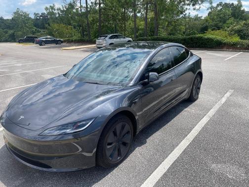Gray 2025 Tesla Model 3 Long Range RWD