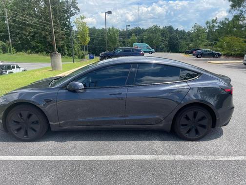 Gray 2025 Tesla Model 3 Long Range RWD