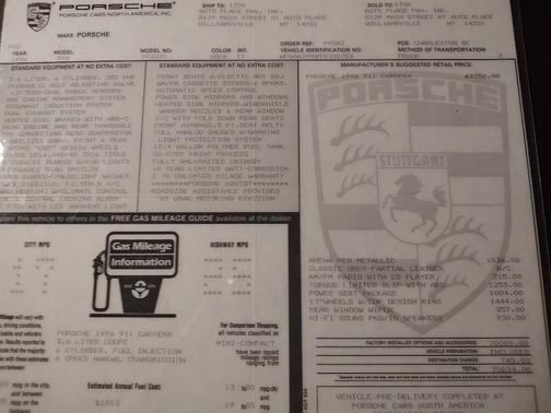1996 Porsche 911 911 Carrera