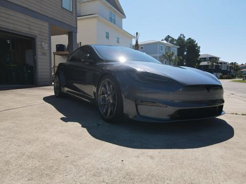 Gray 2021 Tesla Model S Plaid