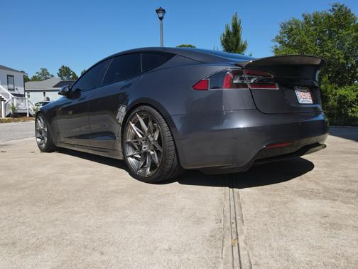 Gray 2021 Tesla Model S Plaid