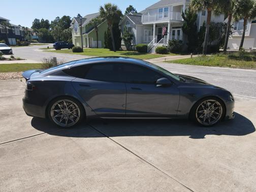 Gray 2021 Tesla Model S Plaid