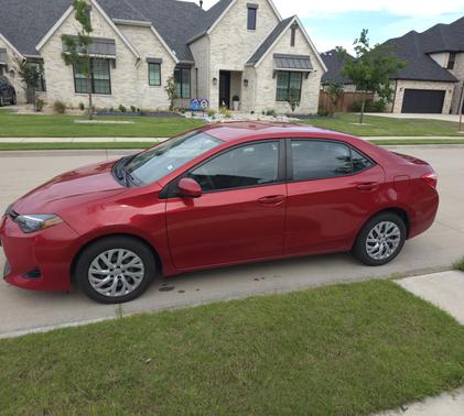 Red 2019 Toyota Corolla LE