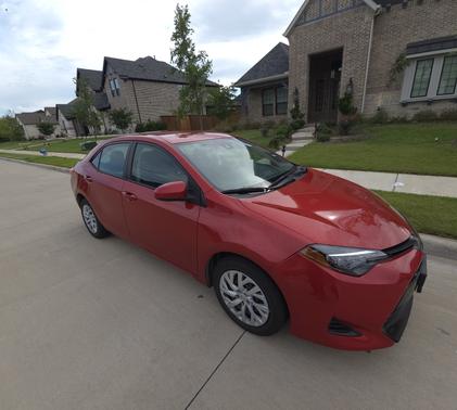 Red 2019 Toyota Corolla LE
