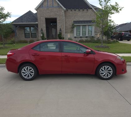 Red 2019 Toyota Corolla LE
