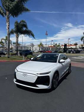 White 2025 Audi A6 e-tron Premium Plus RWD
