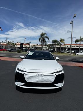 White 2025 Audi A6 e-tron Premium Plus RWD