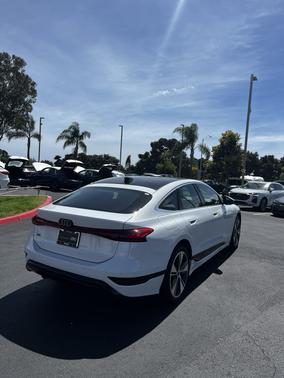 White 2025 Audi A6 e-tron Premium Plus RWD