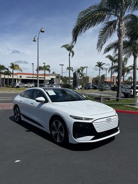 White 2025 Audi A6 e-tron Premium Plus RWD