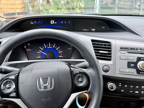 Red 2012 Honda Civic LX