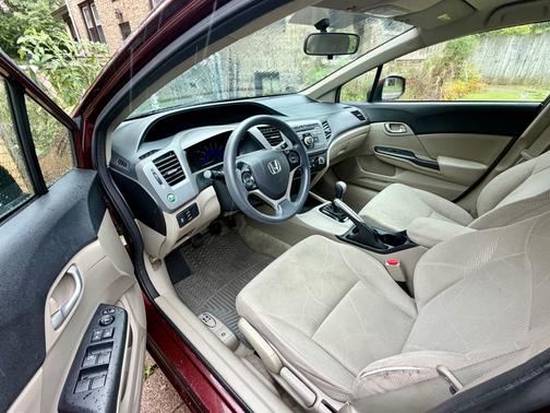 Red 2012 Honda Civic LX