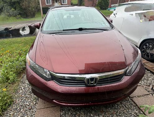 Red 2012 Honda Civic LX