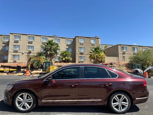 Red 2014 Volkswagen Passat 2.0L TDI SEL Premium