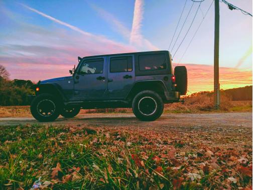 Blue 2014 Jeep Wrangler Unlimited Sport