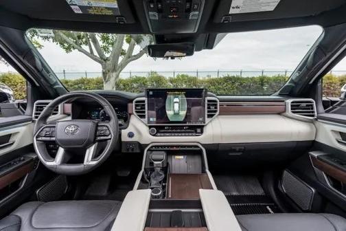 White 2023 Toyota Tundra Hybrid Capstone