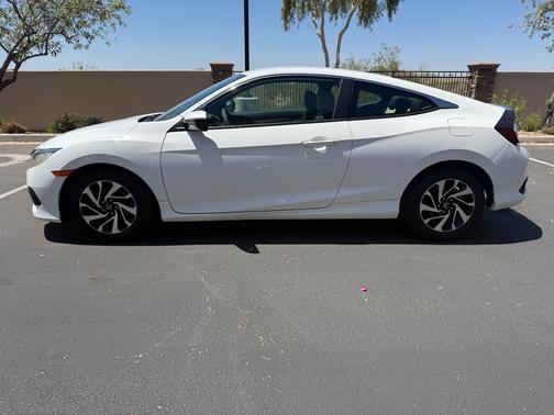White 2016 Honda Civic LX