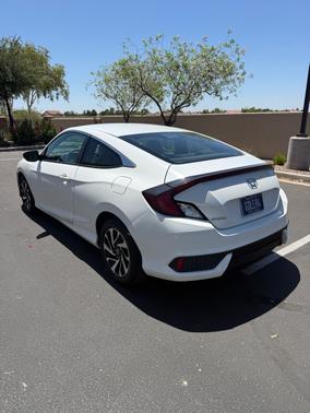 White 2016 Honda Civic LX