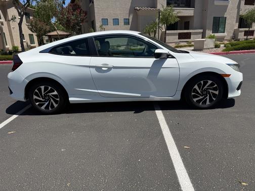White 2016 Honda Civic LX