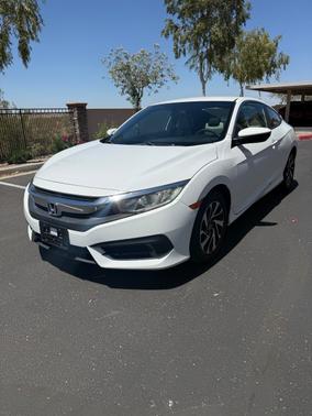 White 2016 Honda Civic LX