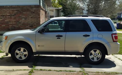 Silver 2010 Ford Escape Hybrid Base