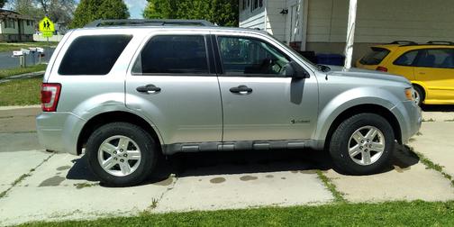 Silver 2010 Ford Escape Hybrid Base