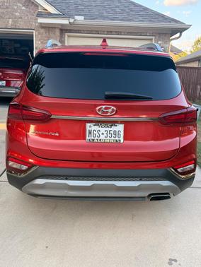 Red 2019 Hyundai SANTA FE Limited 2.4