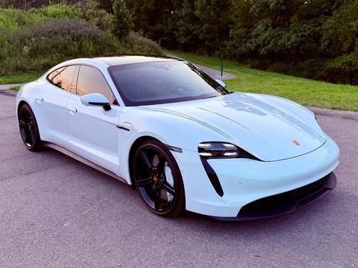 White 2020 Porsche Taycan Taycan 4S
