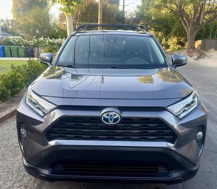 Gray 2021 Toyota RAV4 Hybrid XLE