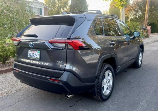 Gray 2021 Toyota RAV4 Hybrid XLE