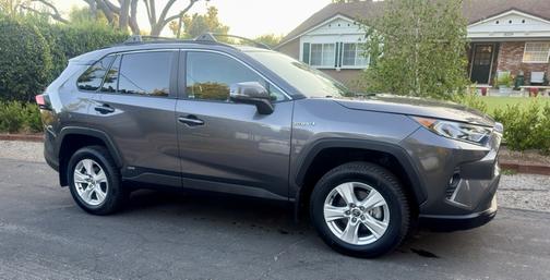 Gray 2021 Toyota RAV4 Hybrid XLE