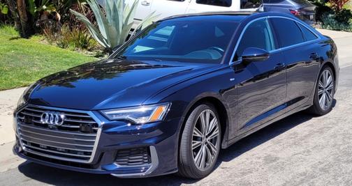 Blue 2019 Audi A6 55 Premium