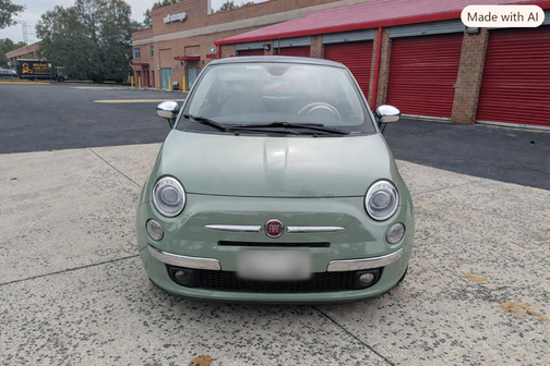 Green 2013 FIAT 500 Lounge