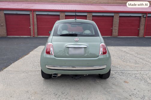 Green 2013 FIAT 500 Lounge