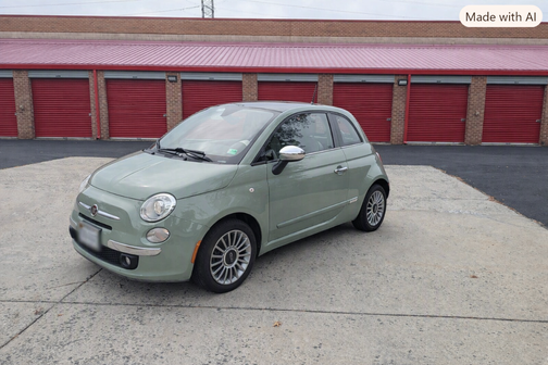Green 2013 FIAT 500 Lounge