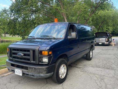Blue 2009 Ford E250 Base