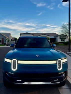 Blue 2023 Rivian R1T Adventure Quad-Motor Large Package