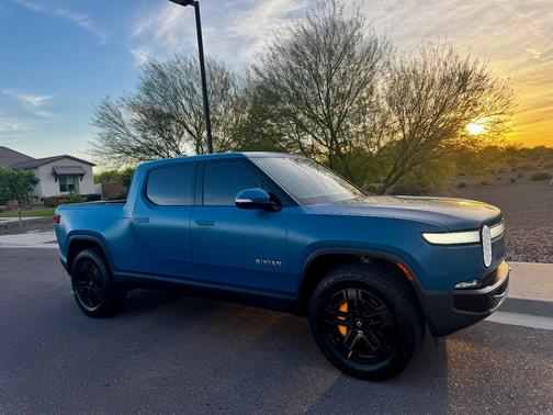 Blue 2023 Rivian R1T Adventure Quad-Motor Large Package