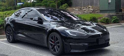 Black 2024 Tesla Model S Plaid