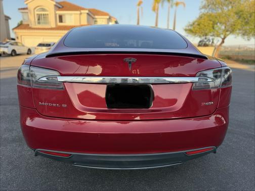 Red 2014 Tesla Model S Performance
