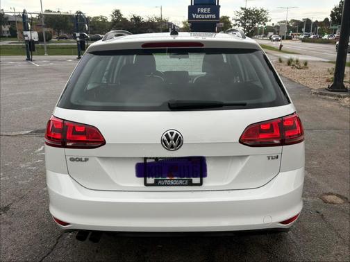 White 2015 Volkswagen Golf SportWagen TDI S 4-Door