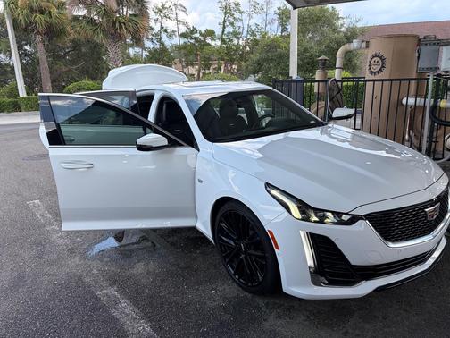 White 2021 Cadillac CT5 Premium Luxury AWD