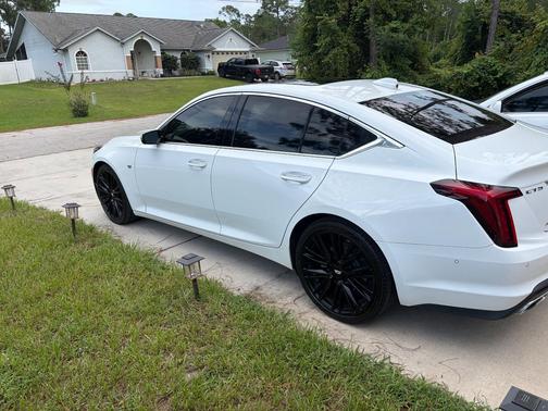White 2021 Cadillac CT5 Premium Luxury AWD