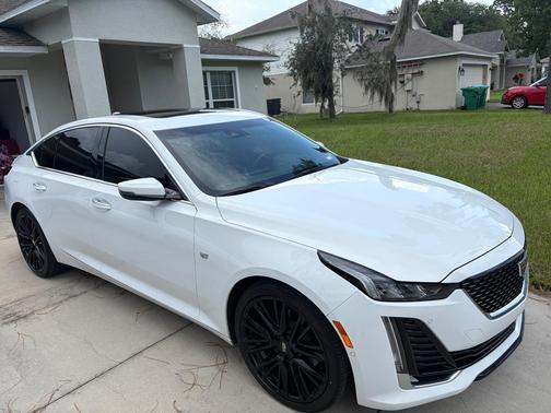 White 2021 Cadillac CT5 Premium Luxury AWD