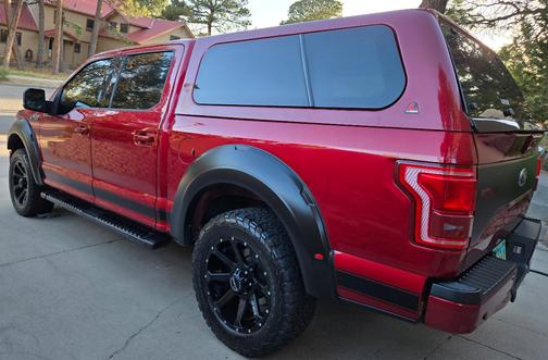 Red 2016 Ford F-150 Lariat