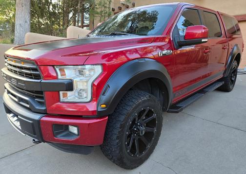 Red 2016 Ford F-150 Lariat